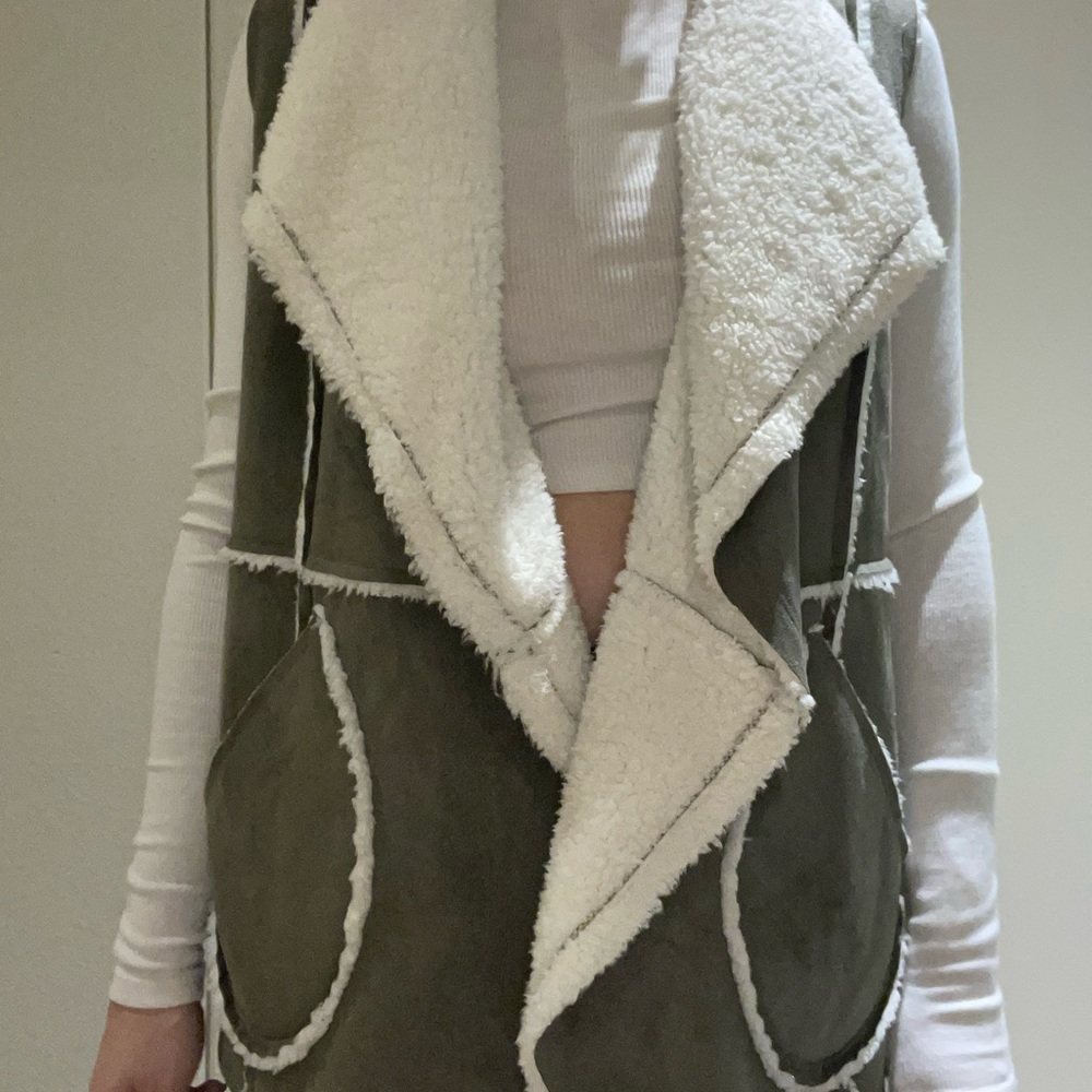 Small Green and Cream Caslon Vest